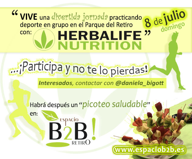 Cartel sobre la empresa Herbalife